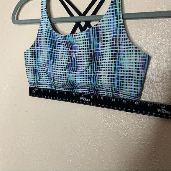 Athleta girl upbeat sport bra colorful black - Picture 6 of 7